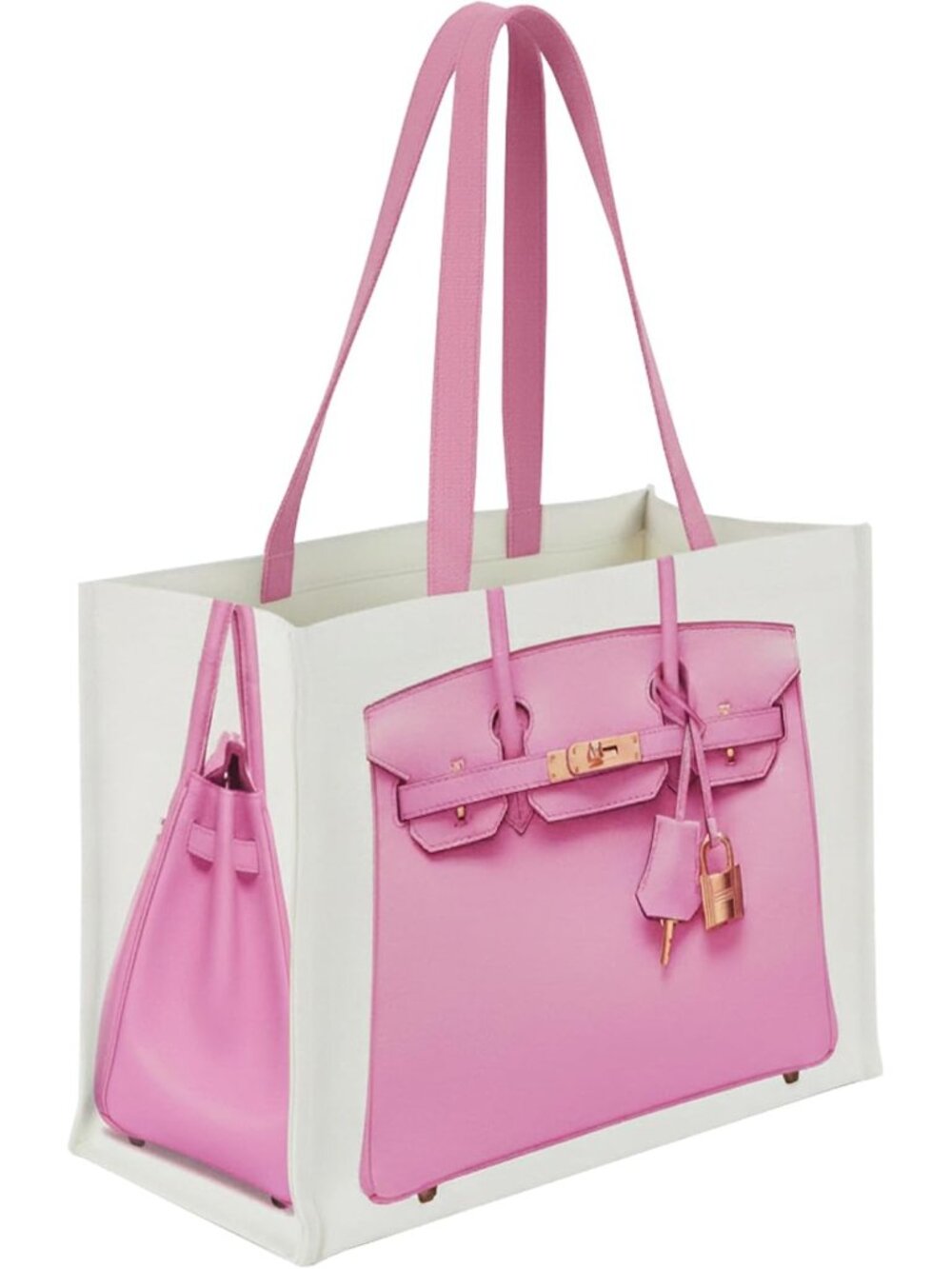 Chic Canvas Tote with Fashion-Inspired Print – Funny Gift Bag for Women, Stylish
